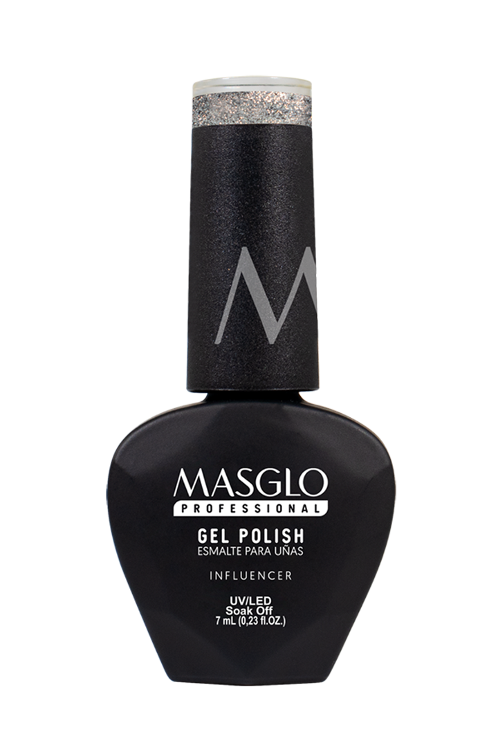 INFLUENCER - SEMI-PERMANENT ENAMEL MASGLO PROFESSIONAL GEL POLISH 7 ML METALLIC EFFECT - GRAY RANGE
